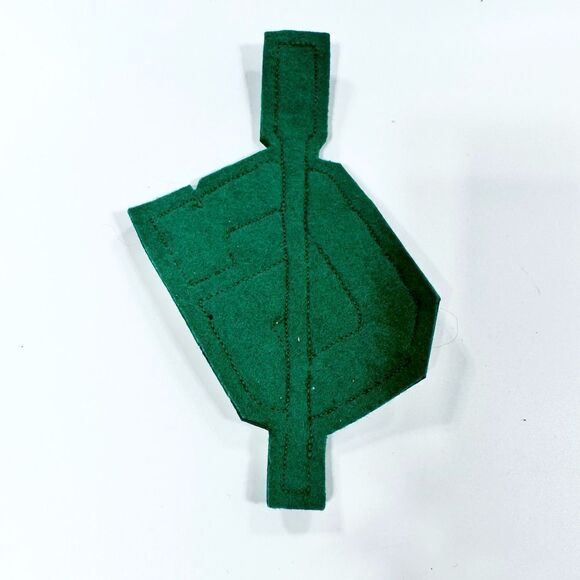 Vintage green chenille letter jacket letter “G” with rowing oar - Picture 2 of 5